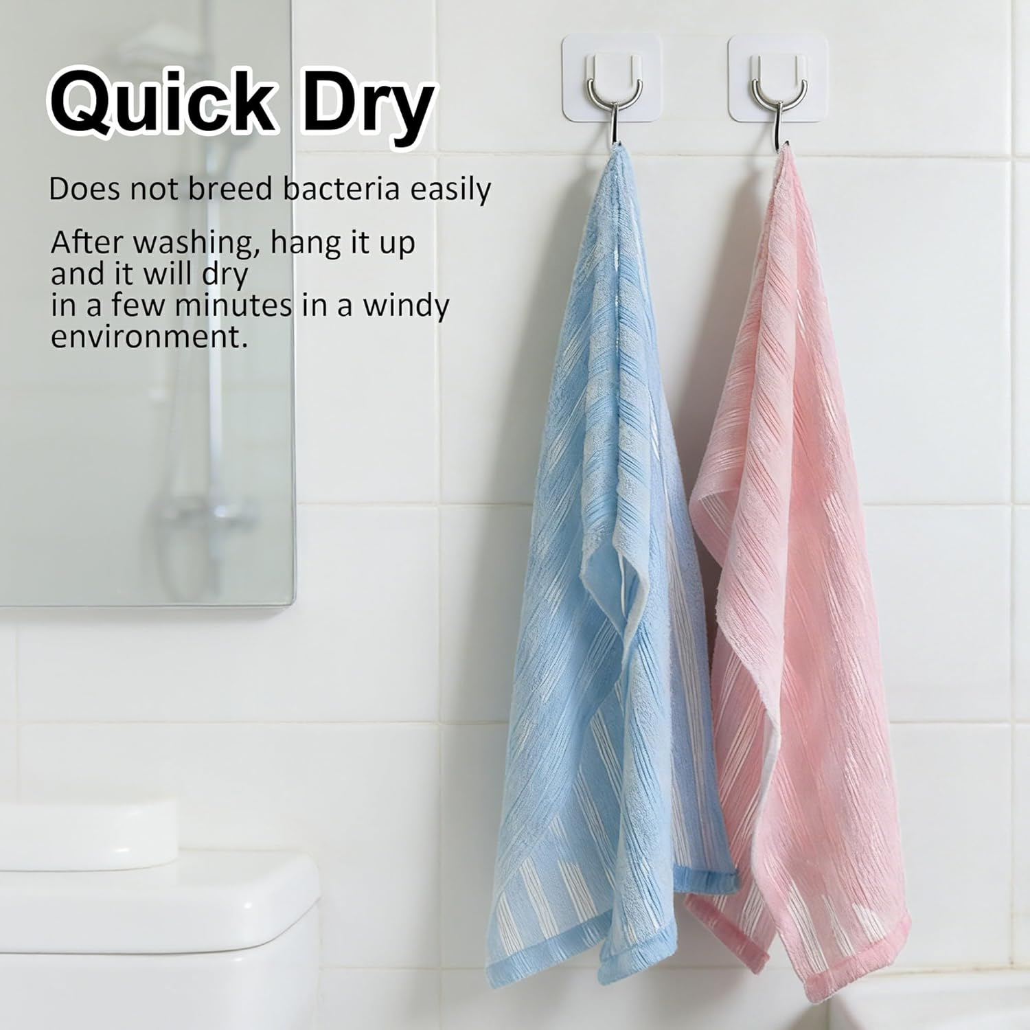 4PCS Exfoliating Shower Towel, African Net Sponge, Exfoliating Body Scrubber, Long Washcloth Back Body Shower Towel for Men Women image number 6