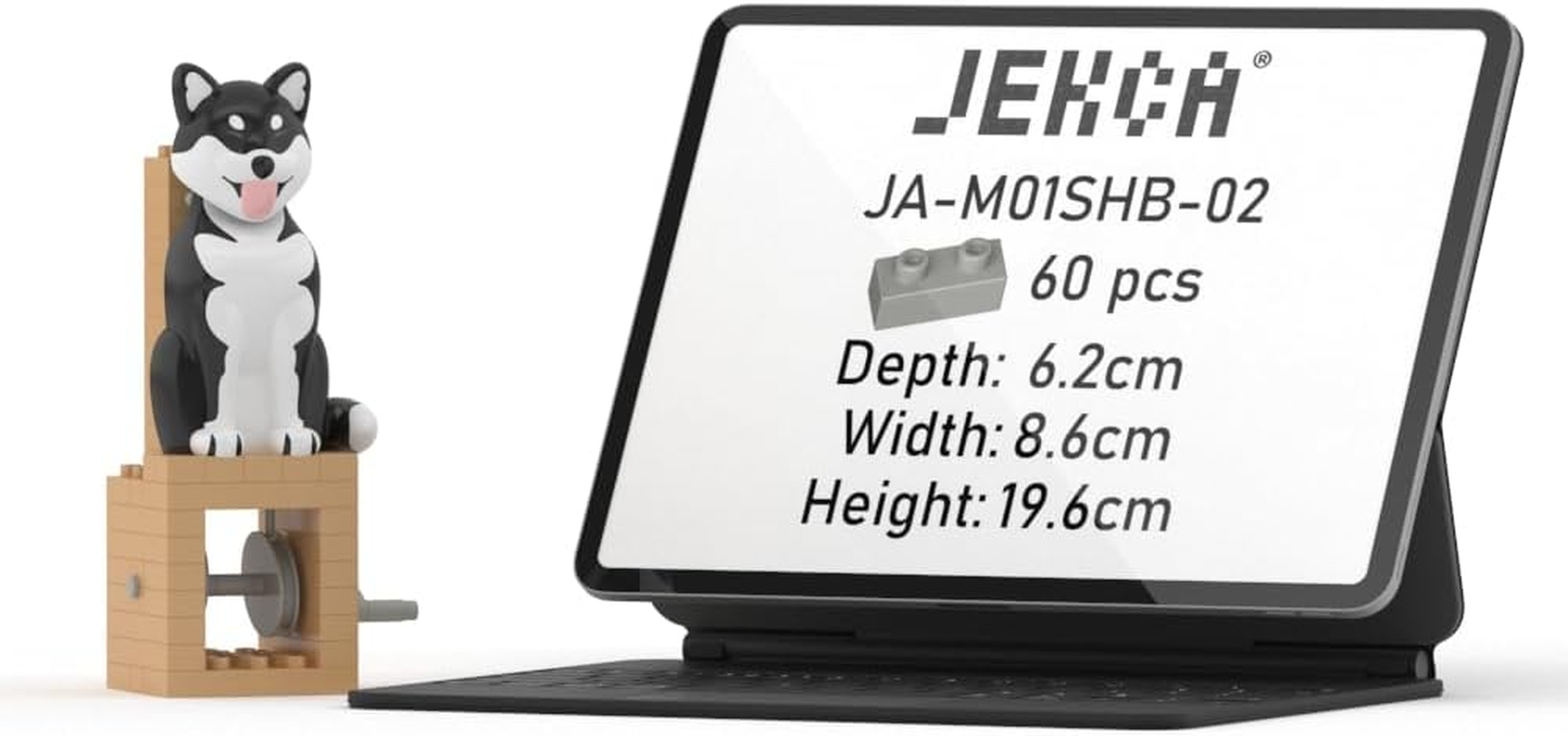 JEKCA Yellow Shiba Inu | Automata Series | Plastic Building Blocks | Age 14+ image number 6