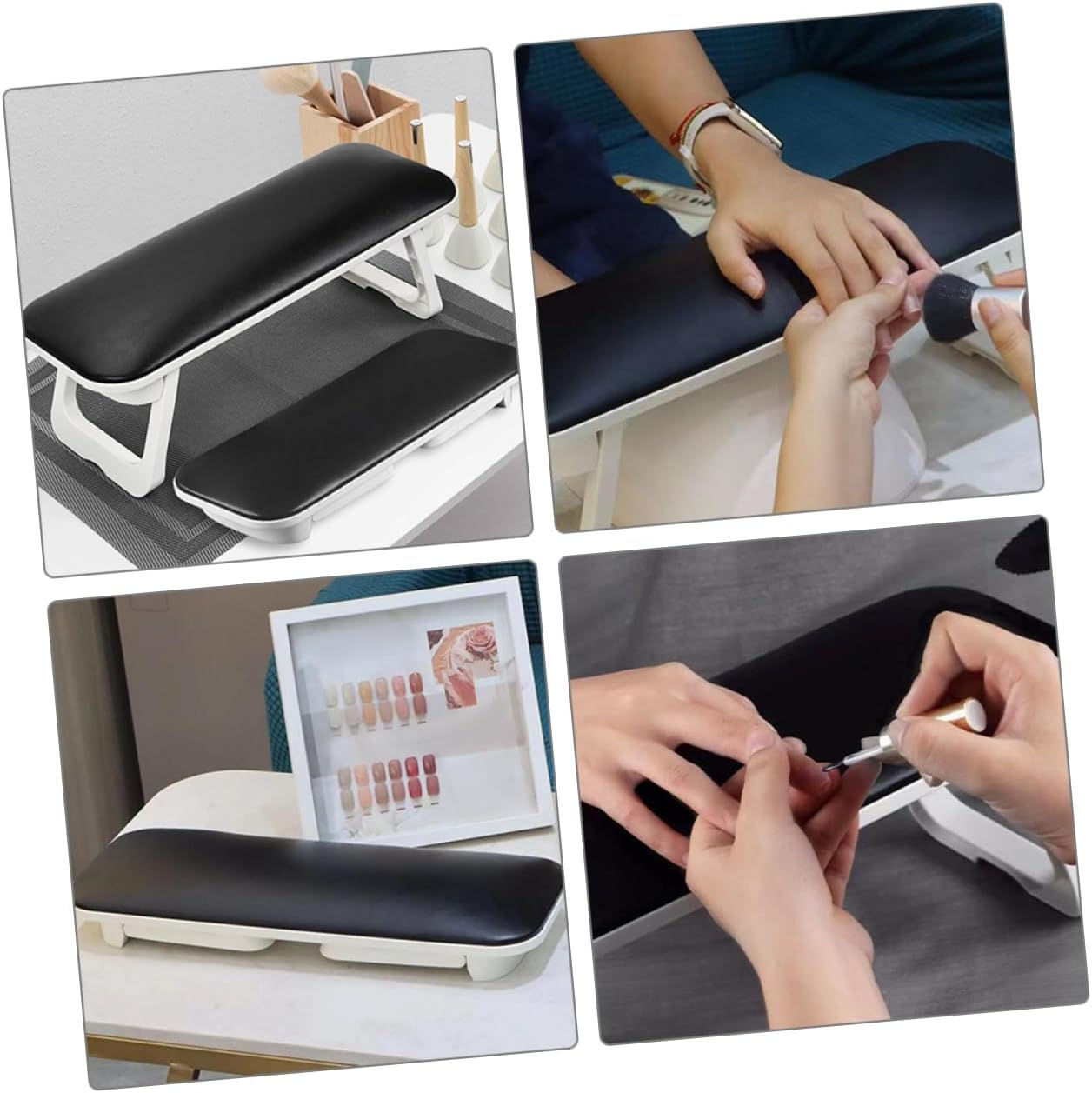 PACKOVE PU Hand Rest Cushion for Nails Foldable Slip Manicure Arm Pillow Durable Smooth PU Surface Easy Clean Hand Pillow for Nail Art Salon and Home Use image number 6