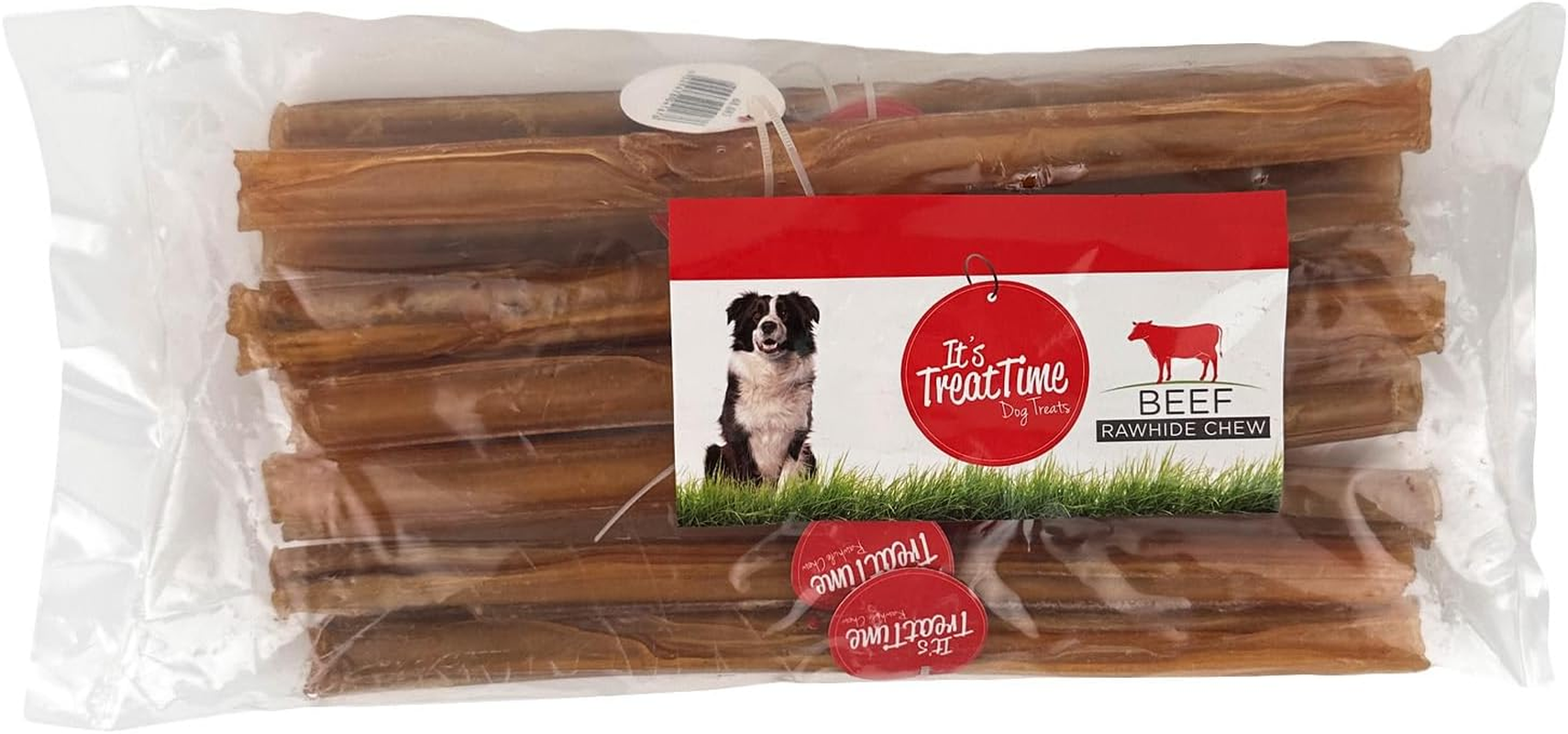 It'S Treat Time Dog Rawhide Cigar, 25Cm(10 Pack) - Long-Lasting Dog Treats, Dental Chews for Dogs, Teeth Cleaning, Tartar Control, Oral Health image number 1