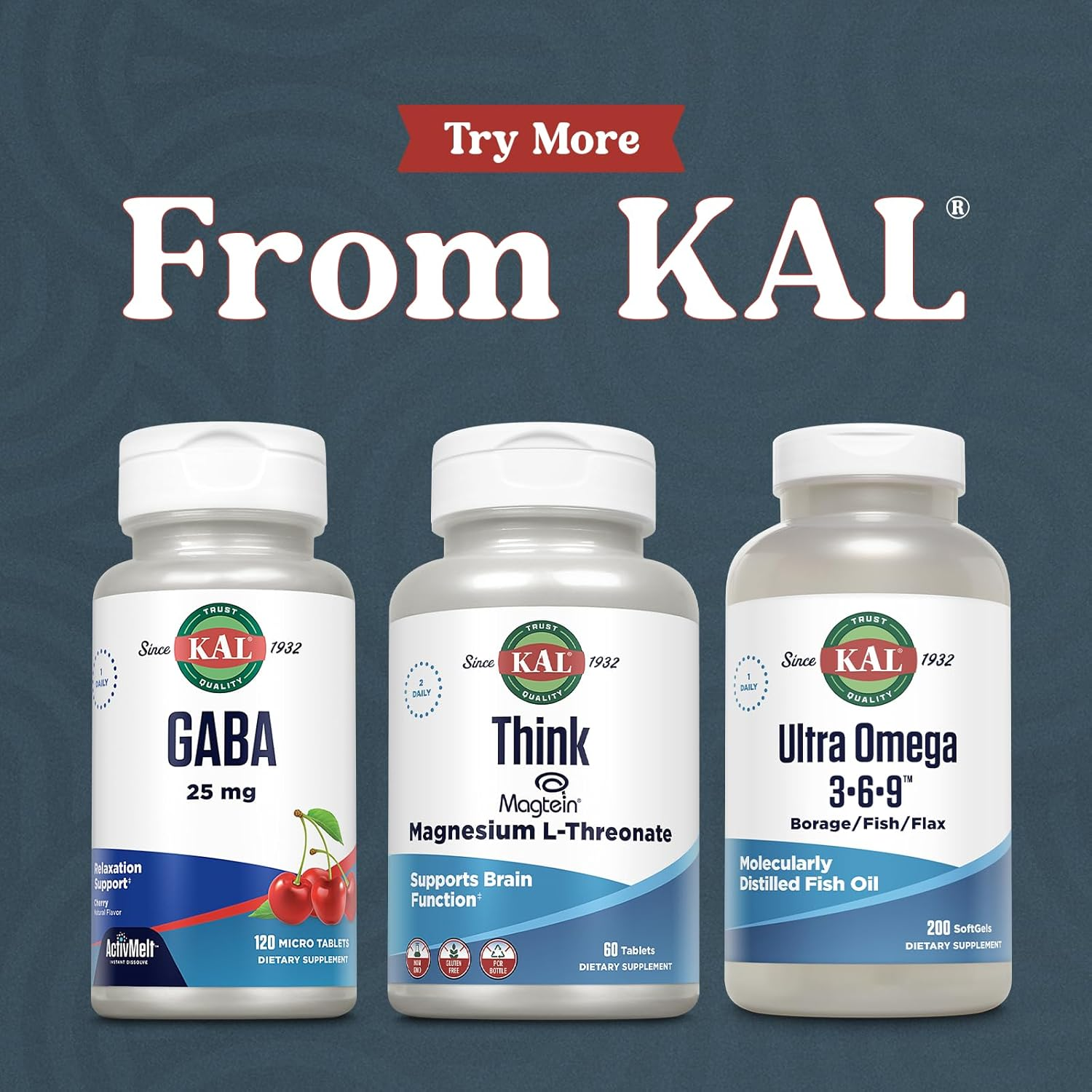 KAL Think Magnesium L-Threonate 2000 Mg 60 Tablets image number 5