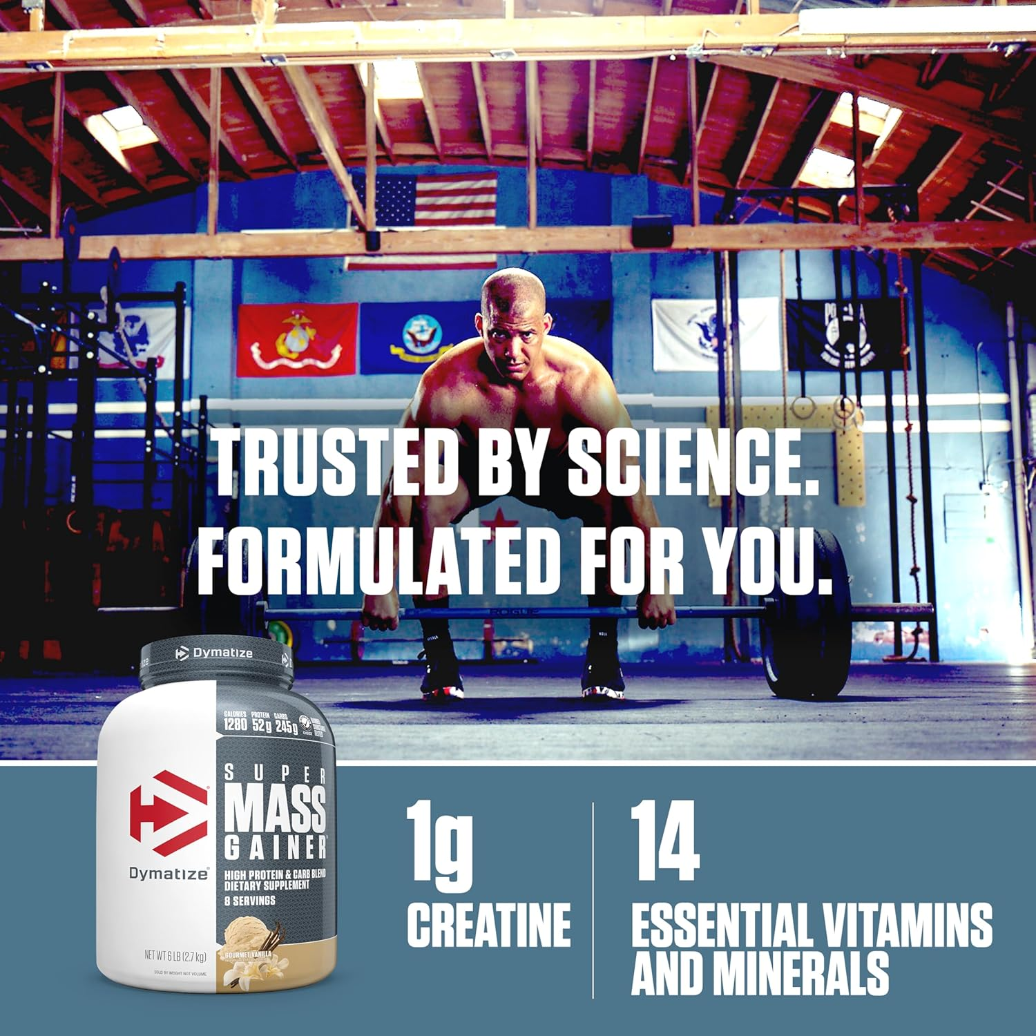 Dymatize Super Mass Weight Gainer Gourmet Vanilla 2.27Kg