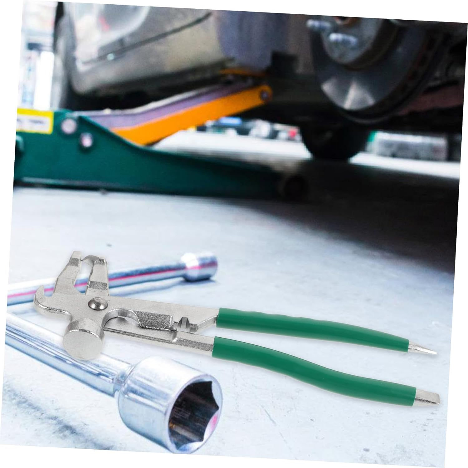 COOLHIYA Wheel Weight Pliers Tire Balancing Weights Accessory Sturdy Metal Construction Ergonomic Handle Efficient Clip-On Tire Repair and Maintenance image number 6