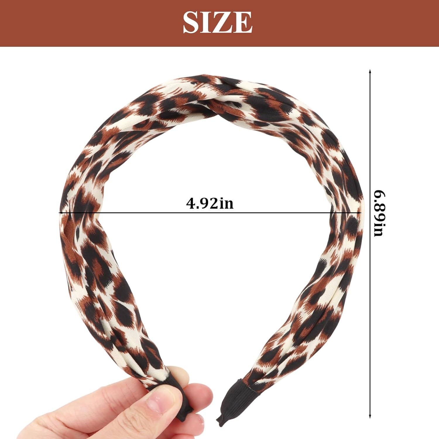 Pruadeor Pack of 4 Women'S Fashion Leo Hair Bands for Women Hair Accessories image number 5