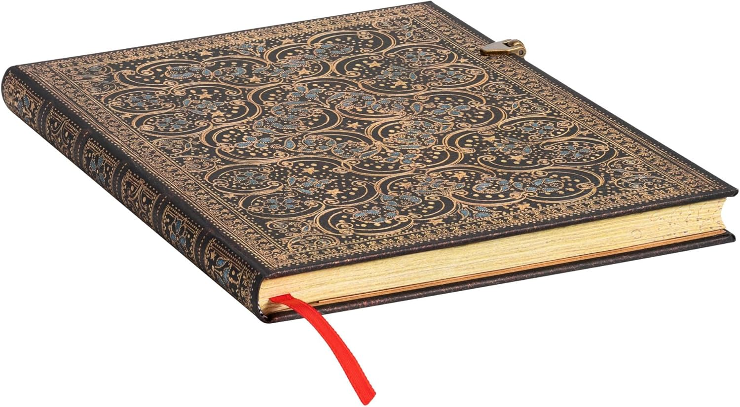 Restoration Lined Hardcover Journal: Hardcover, 120 Gsm, Ribbon Marker, Pouch, Clasp Closure, Book Edge Printing image number 3