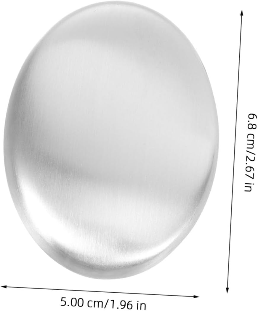 Anneome 2Pcs Stainless Steel Soaps for Odor Removal Metal Odor Absorber Bars Kitchen Home image number 4