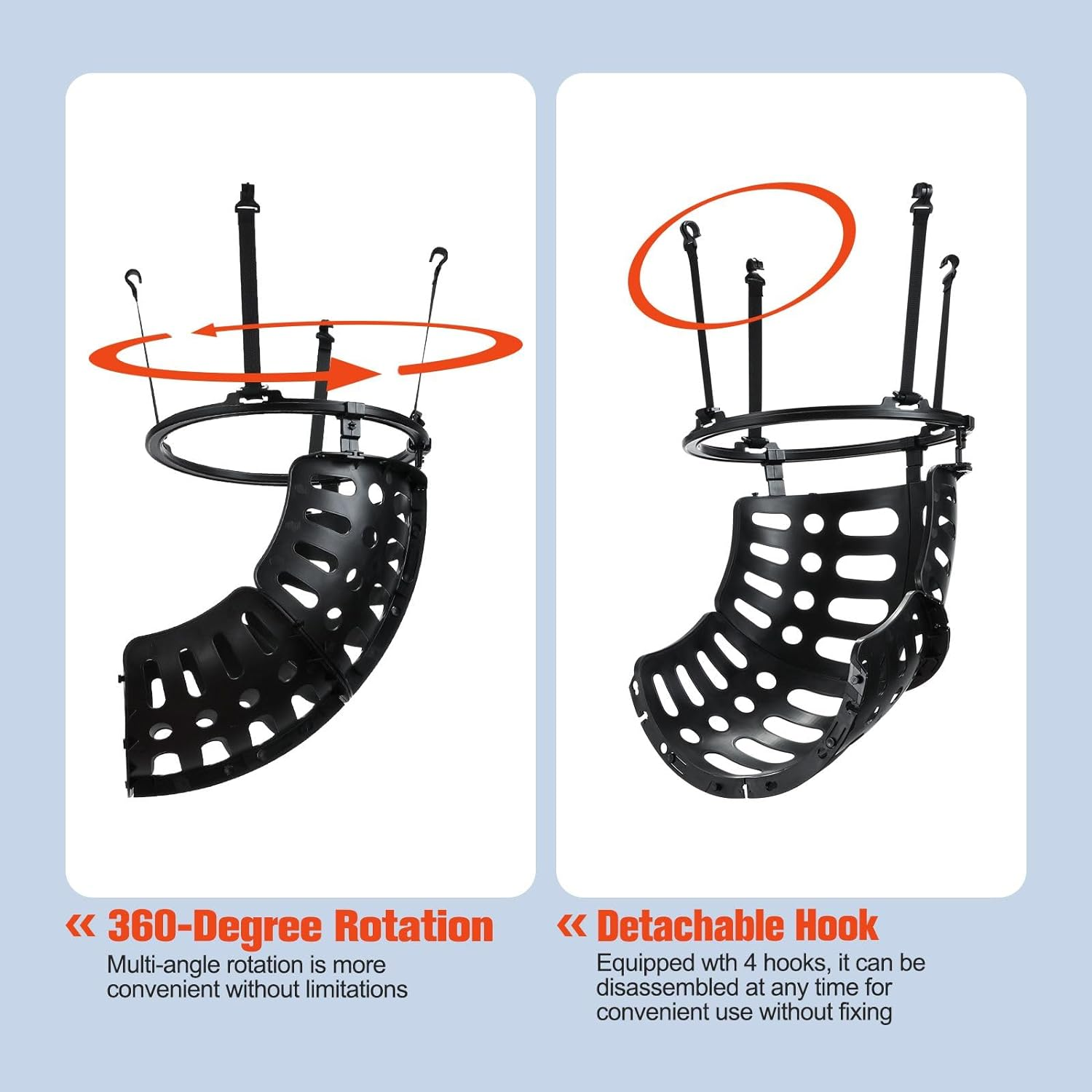 Genki Basketball Return Attachment Solo Training Equipment Set Include Portable 360 Degree Rotatable Basketball Shot Return System Basketball for Youth Adults image number 1