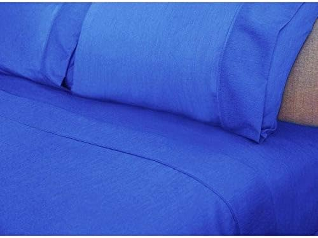 Ramesses 2000 Thread Count Antibacterial Cooling Bamboo Sheet Set, Double, Royal Blue - Royal Blue image number 1