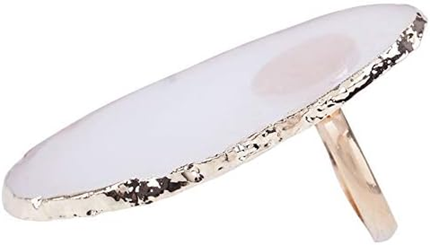 1 Pc Resin Stone Color Nail Art Palette Finger Ring Plate Acrylic Mixing Nail Art Equipmen 5X2.7Cm Zhengpingpai image number 1