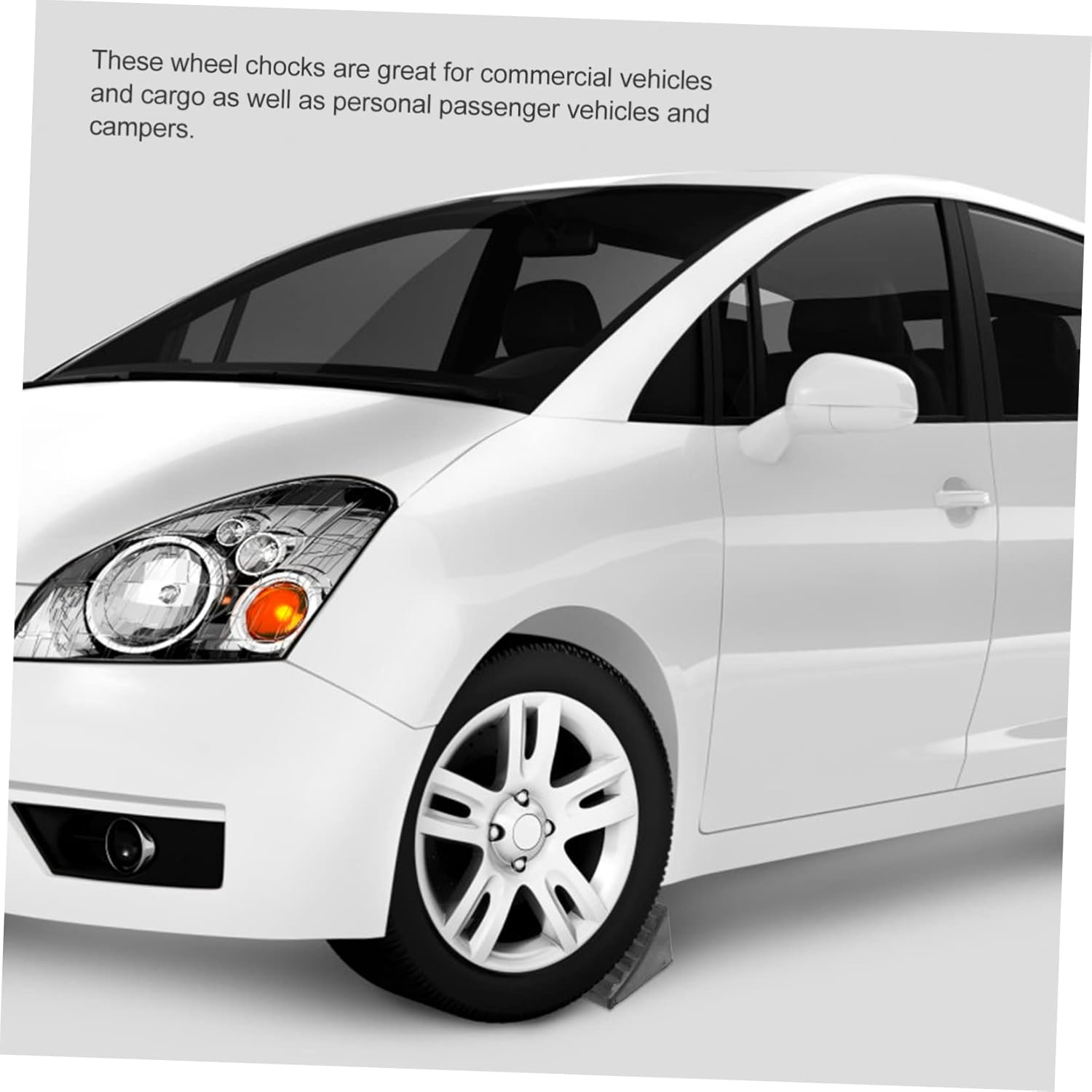 Mobestech Car Wheel Chocks Tyre Slipping Stopper Rubber Slip Wheel Alignment Block Vehicle Chocks