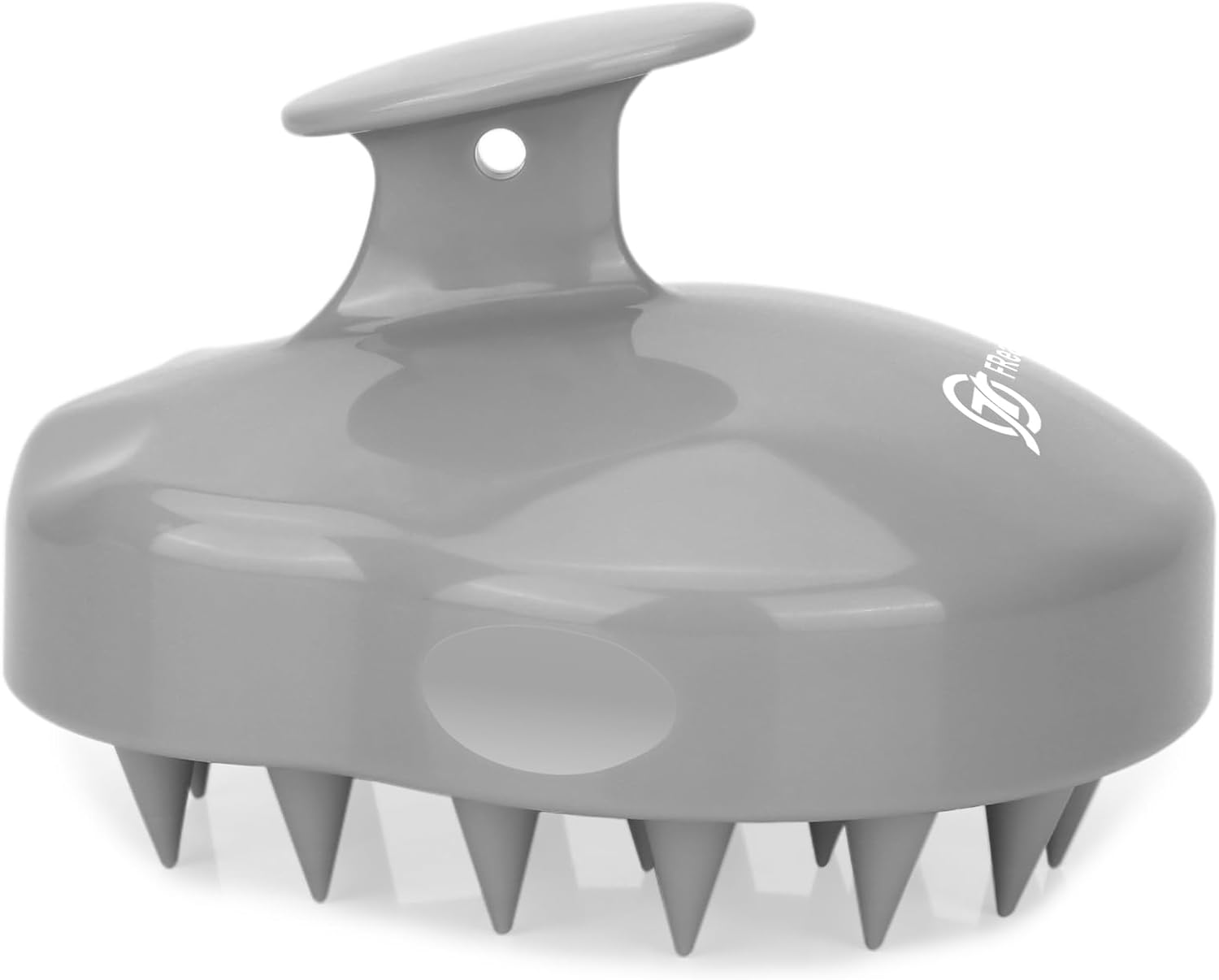 Hair Scalp Massager Shampoo Brush, Freatech [Wet & Dry] Manual Head Scalp Massage Brush, Soft Silicone Bristles Care for the Scalp, Exfoliate and Remove Dandruff, Promote Hair Growth - Black