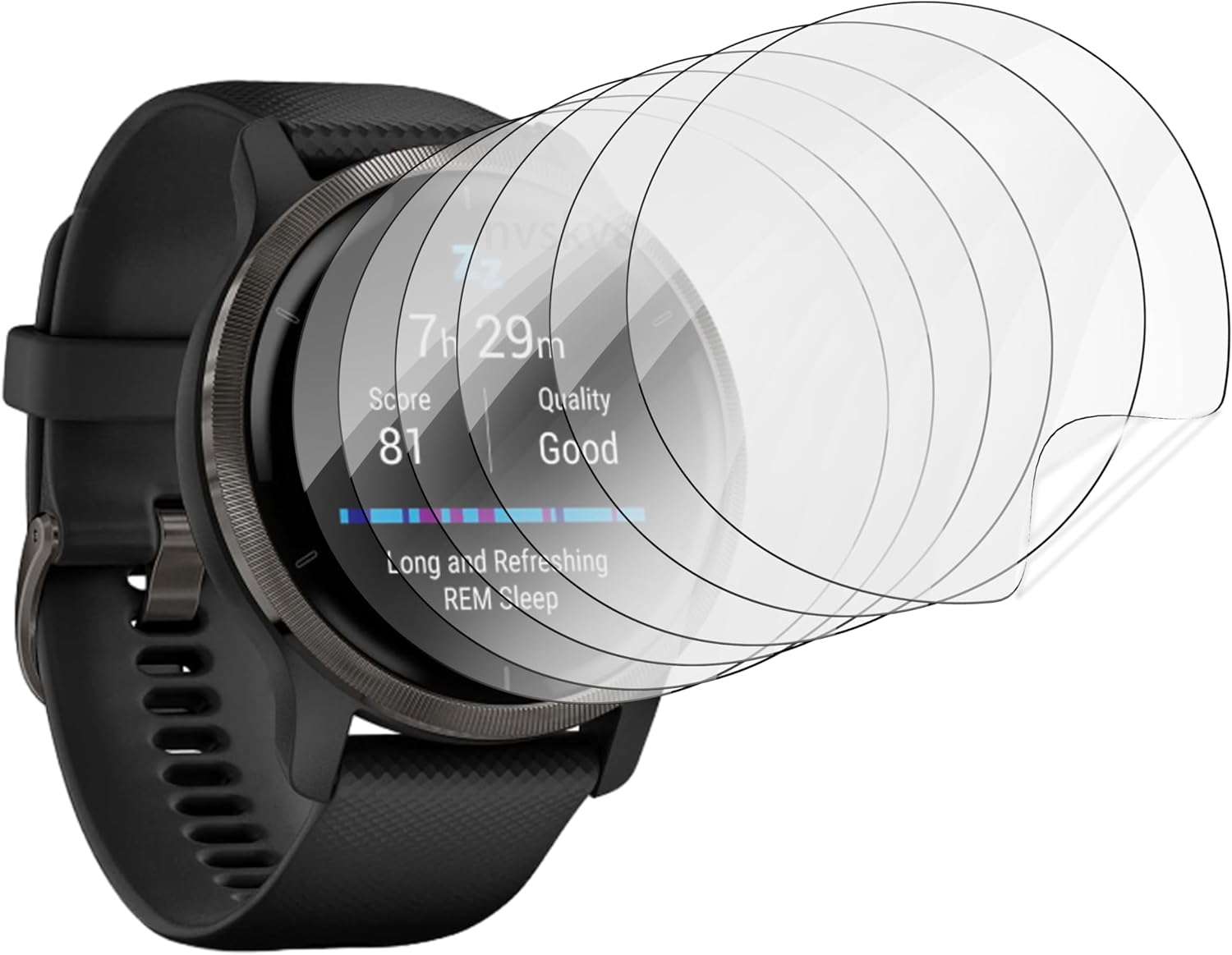 Nvskvd Screen Protector for Garmin Venu 2, Pack of 6 Hydrogel Film Clear HD Soft TPU Screen Protector TPU Hydrogel Film image number 4