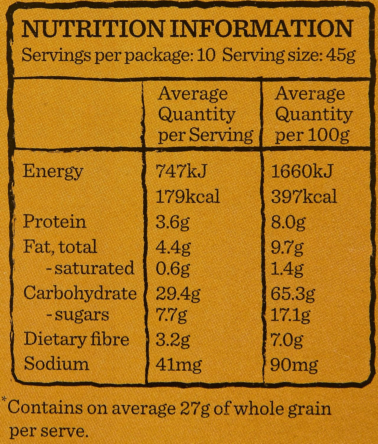 Carman'S Clusters Aussie Oat Honey Crunch 450 G image number 3