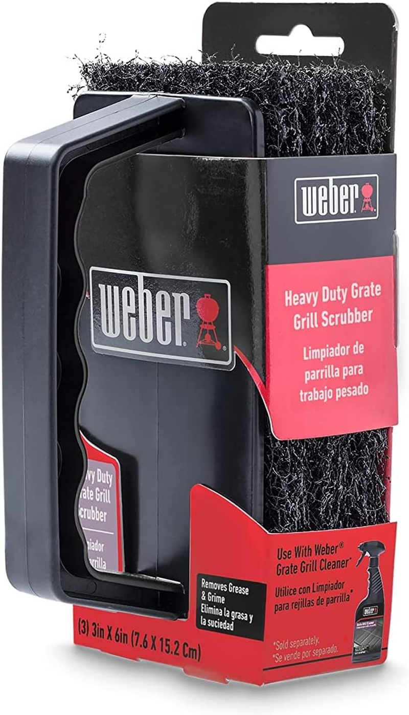 Weber Scubber Grill Grate Scrubber, Black