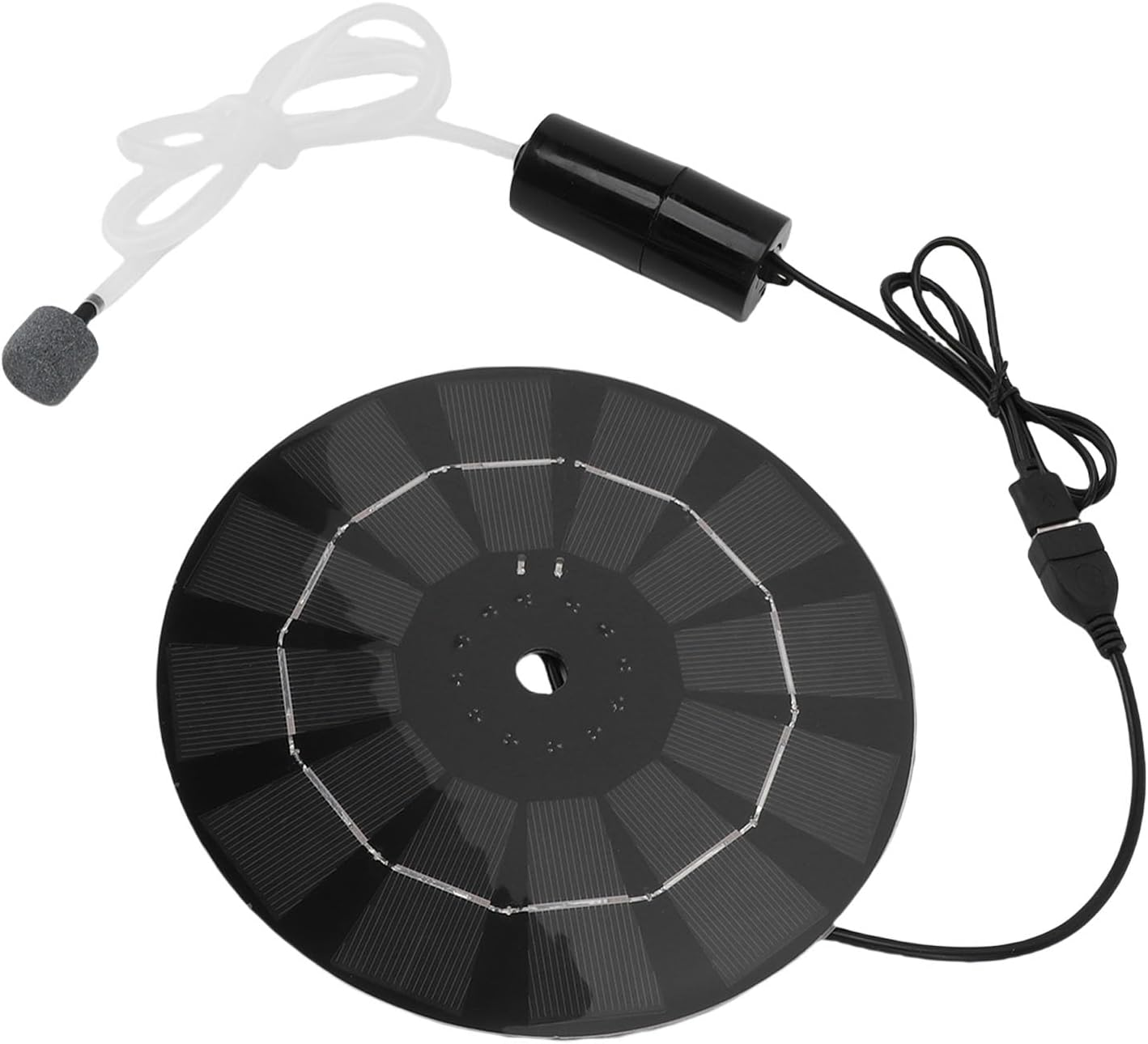 Sorandy 10W Solar Floating Pond Aerator, Solar Powered Air Pump Pool Fish Oxygenator Low Noise Operating, Aquarium Oxygen Aerator for Garden Outdoor Pool Pond