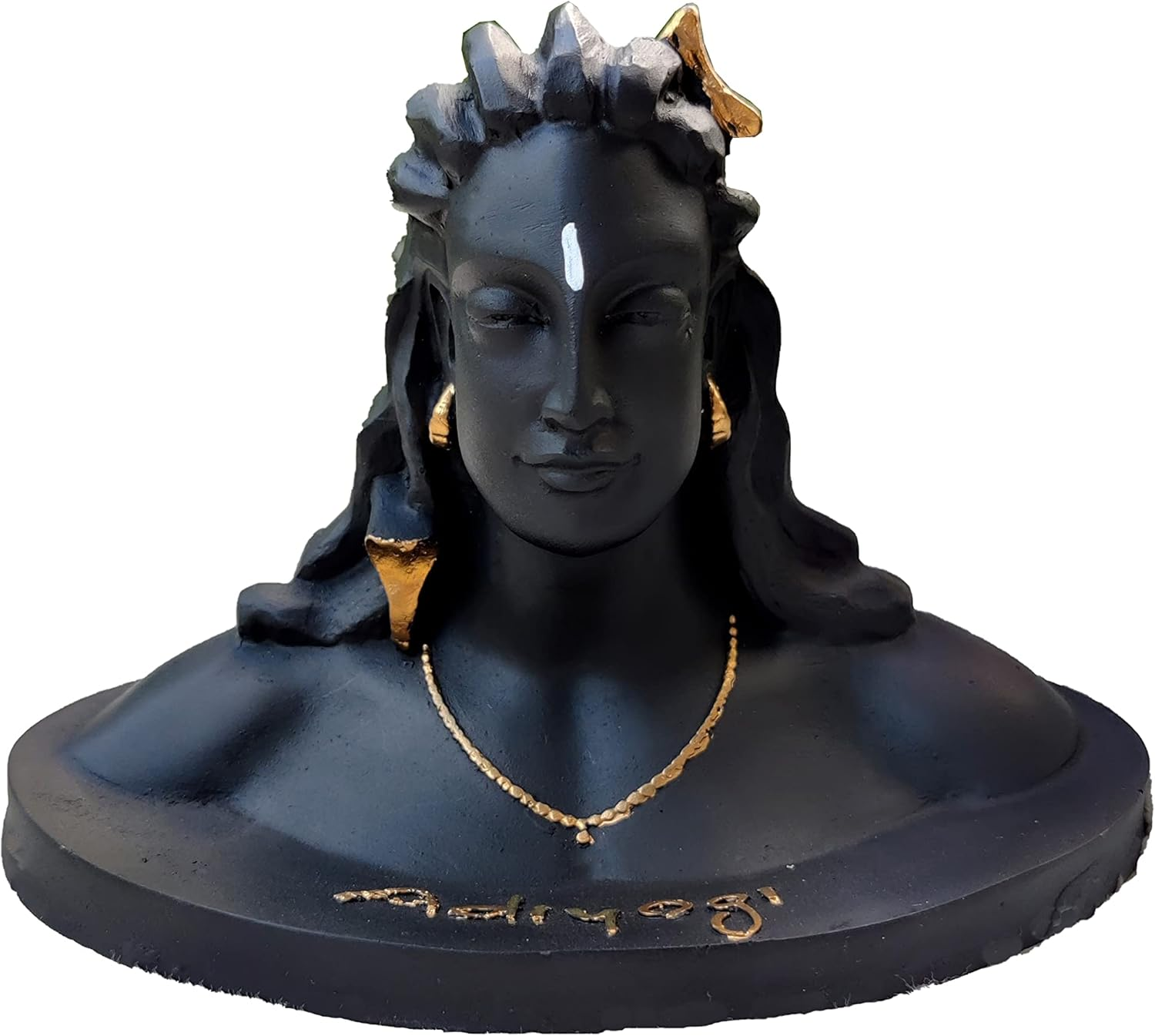 Wc_Adiyogi Statue| Lord Shiva Idol for Car Dashboard | Mahadev Idol Shiv Murti Shankara Pooja & Gift Showcase Decoration Items for Home Decor, Temple Puja Adiyogi Statue for Car