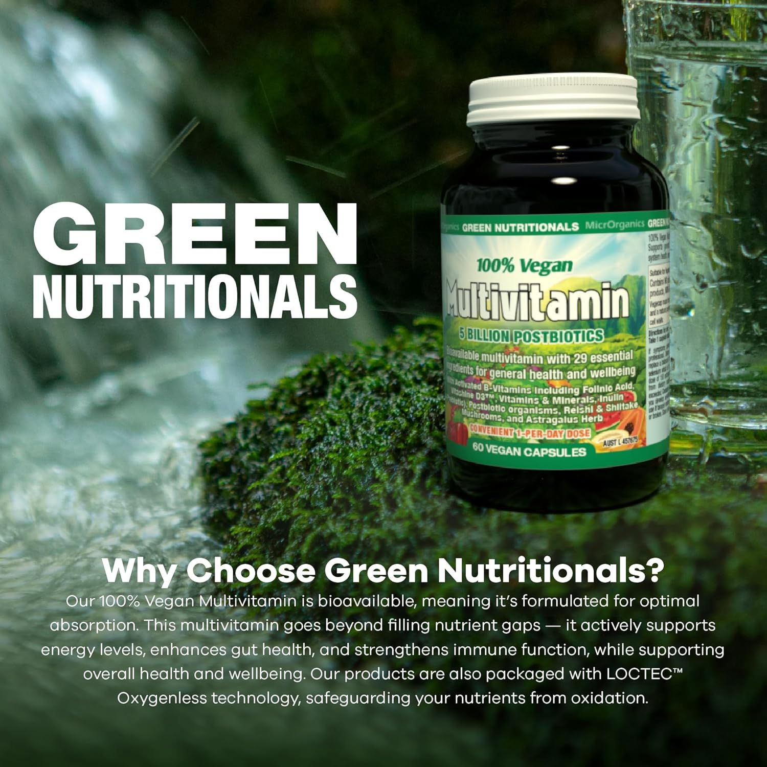 Green Nutritionals Marinemagnesium 60 Capsules - Vegan Vegetarian Friendly image number 3