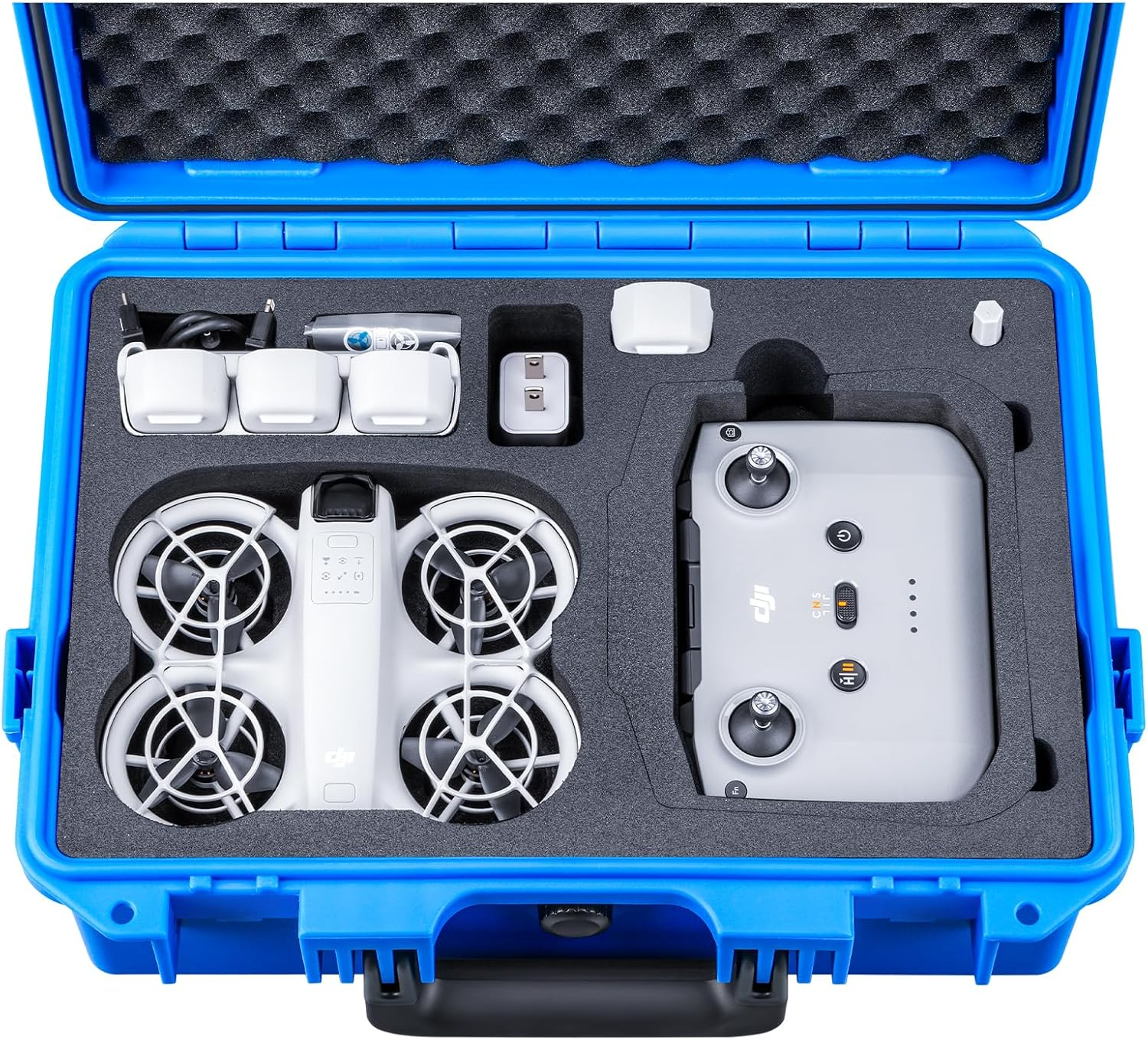 Lykus Titan N110 Waterproof Hard Case for DJI Neo Combo, RC-N3/DJI RC 2, Support up to 7 Batteries [CASE ONLY]