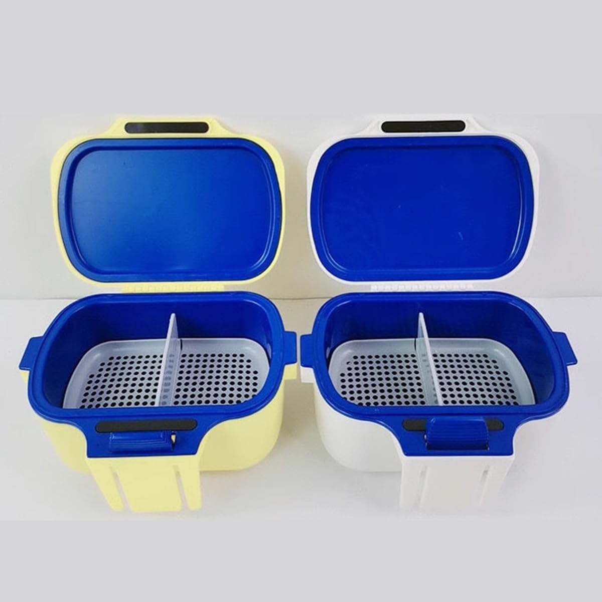 AIMALL Portable Fishing Live Bait Box with Moisturising Design, Heat Preservation, and Dual Compartments for Earthworms and Red Bugs, Compact Size 5.5X3.9X3.1In - Yellow image number 7