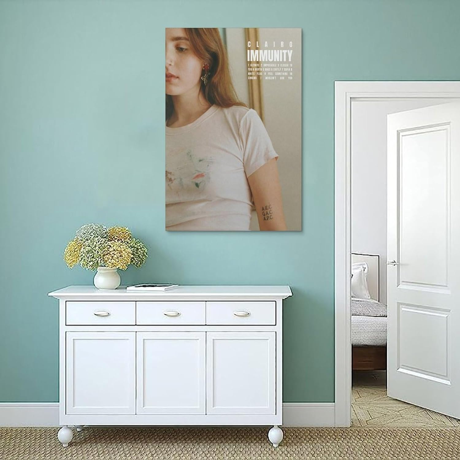 Clairo Poster Immunity Album Poster Canvas Painting Wall Art Picture Home Decor Print for Bedroom Living Room Dorm Study Bar Office 12X18Inch(30X45Cm) image number 4