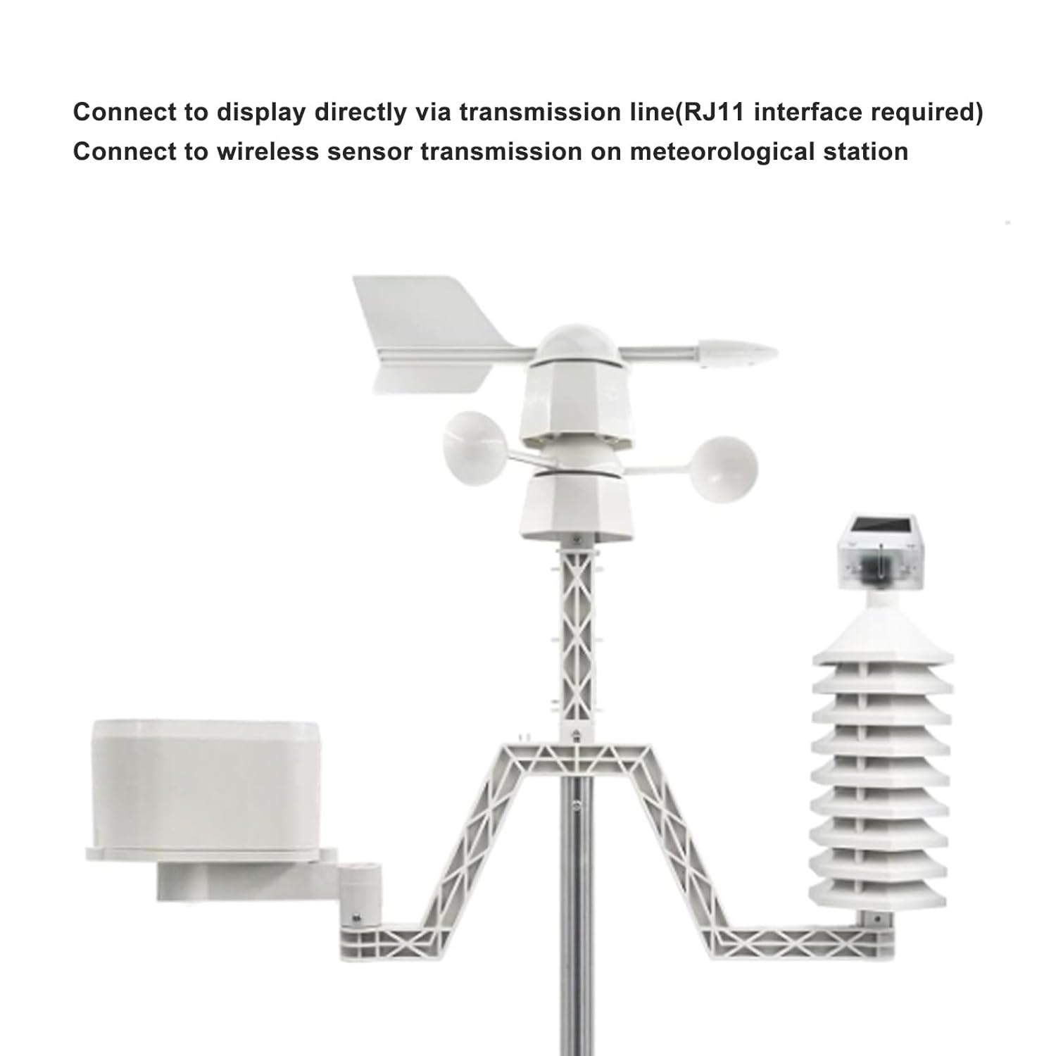 Meteorological Station Rain Volume Gauges Wireless Sensor Draining Rainwater Collector, ABS Material Rain Volume Meter for Meteorological Station image number 4