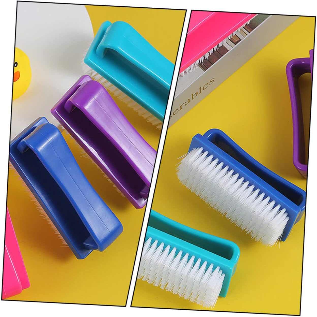 Beaupretty 4Pcs Fingernail Brush Gel Remover Cleaning Brush for Nails Easy to Use Gentle Nails Random Color image number 6