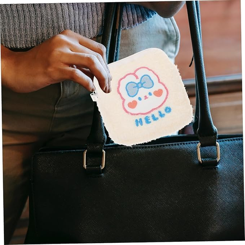 Crovakeu 1 Pcs Sanitary Napkin Storage Bag, Stylish Discreet Travel Period Bag with Zipper, Portable Container for Women & Girls image number 2