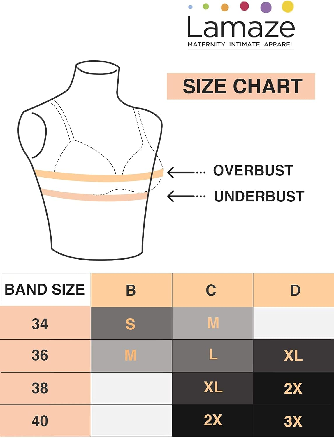 Lamaze Maternity Cotton Spandex Sleep Bra for Nursing and Maternity