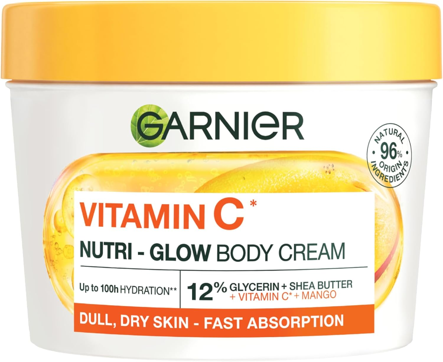 Garnier Body Superfood Mango and Vitamin C 48H Nutri Glow Cream, 380 Ml image number 1