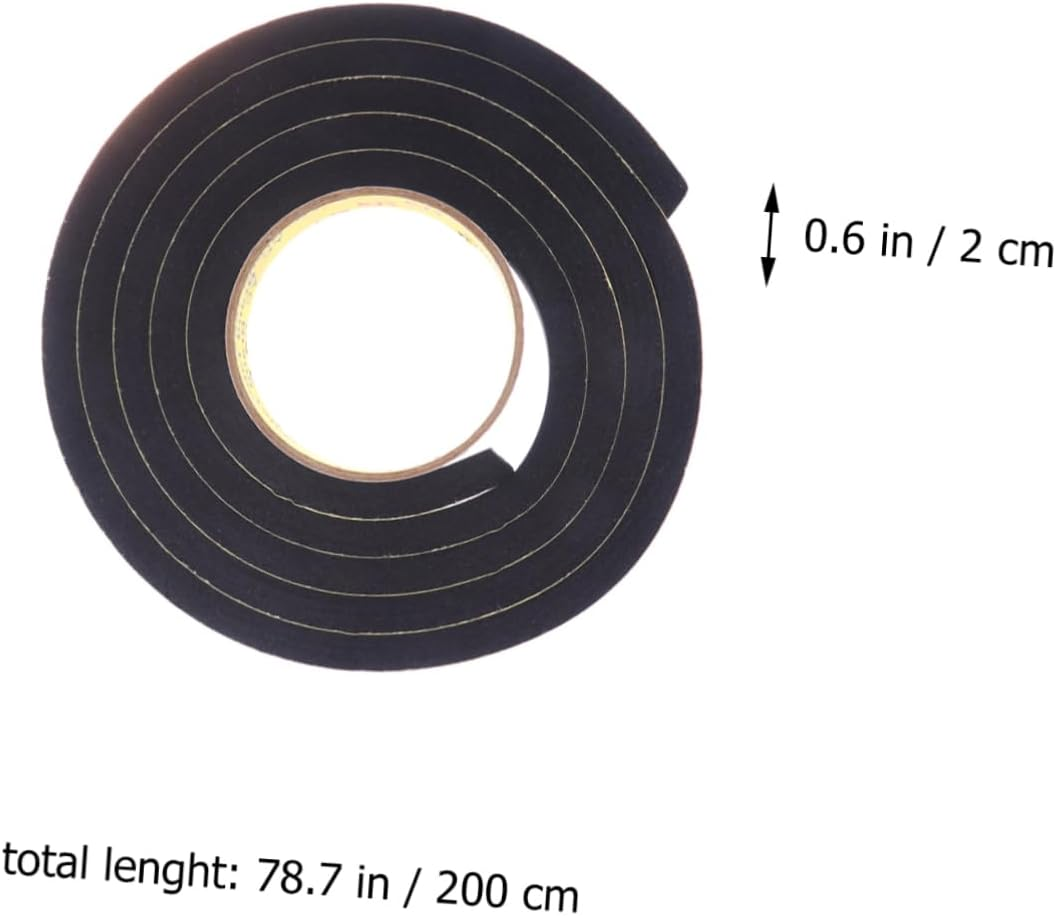 SOLUSTRE 5Pcs Eva Sponge Sealing Tape Strong Adhesive Crash Foam Strip for Doors and Automotive Applications Dust and Moisture Blocker Easy to Use image number 1