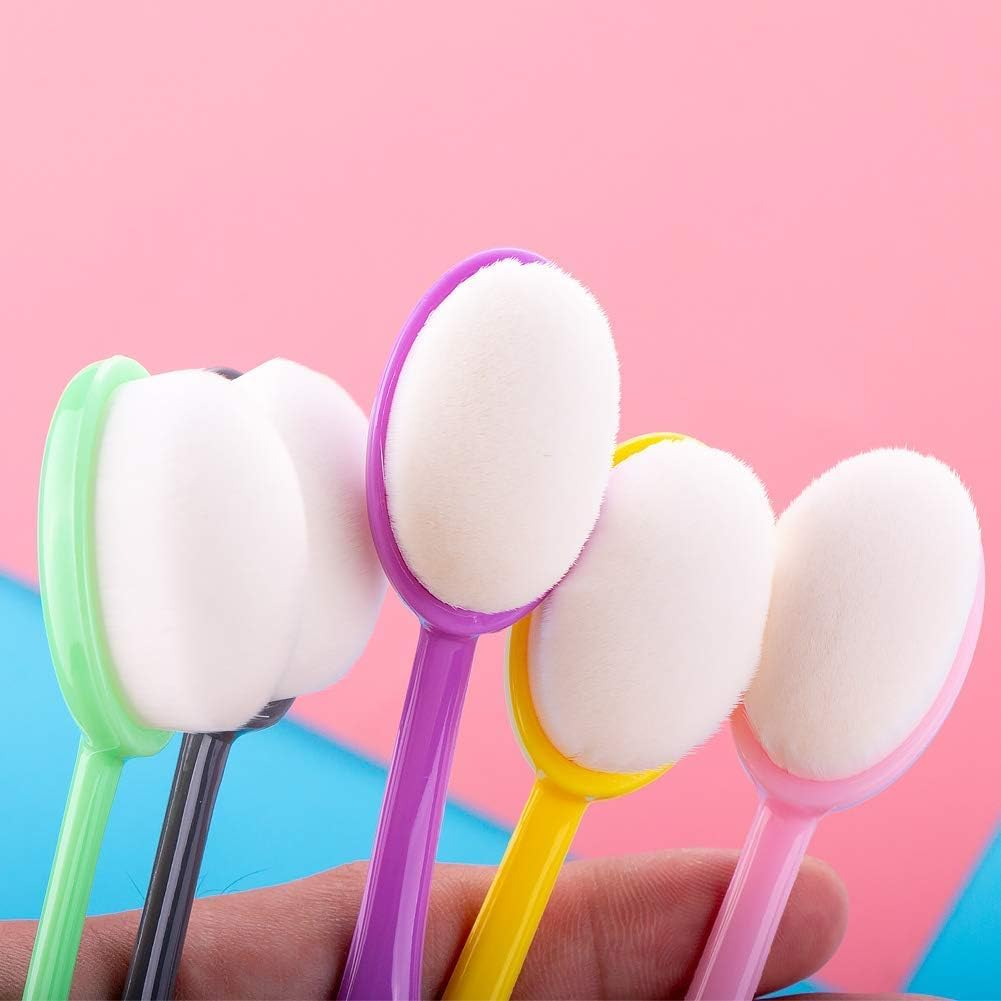 10Pcs Craft Ink Blending Brush, Colorful Crafting Ink Background Blender, Ergonomic Soft Bristle Color Coded Handles, Paper Craft Artist Tool for Painting Drawing Card Making Stamp Stencil