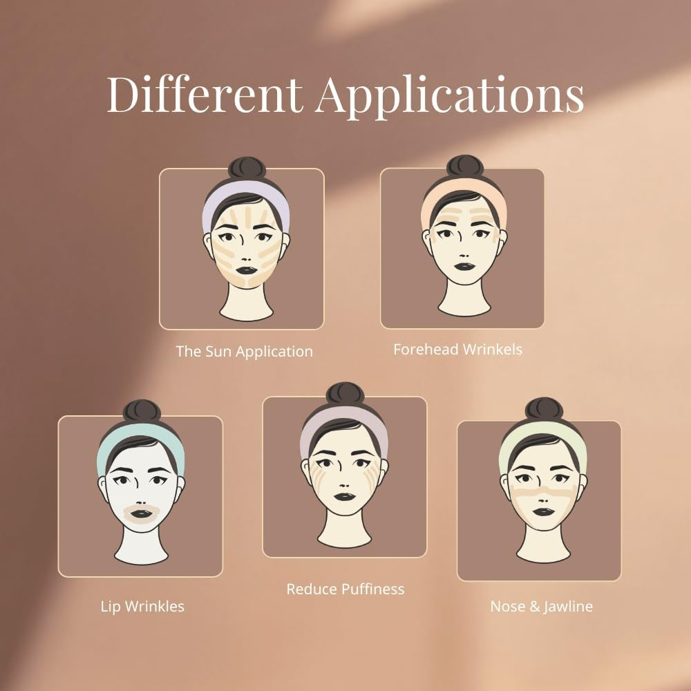 Curetape Beauty 2.5Cm Kinesiology Tape | Anti-Wrinkle Face Tape | Kinesiology Tape for Face & Sensitive Skin image number 5