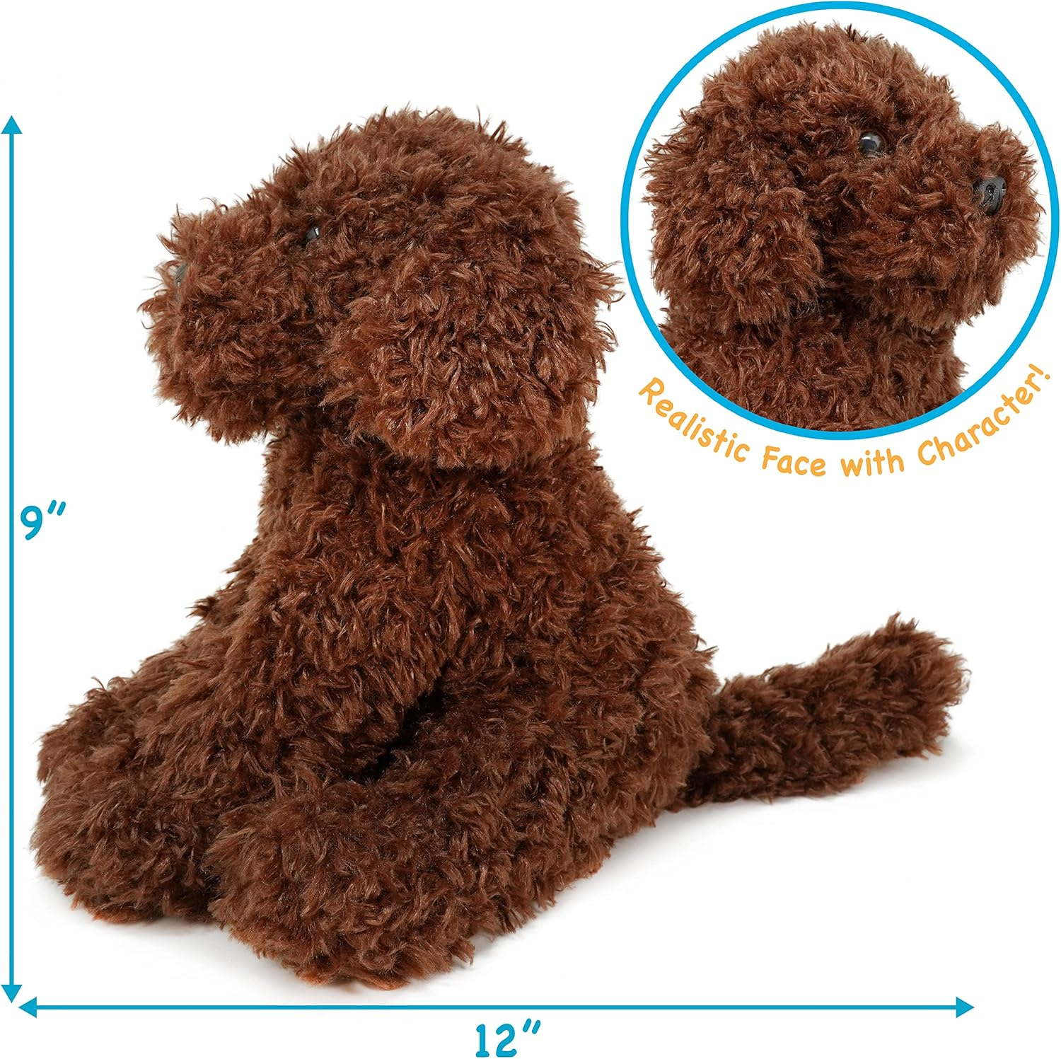 Laurel the Labradoodle - 12 Inch Stuffed Animal Plush image number 6