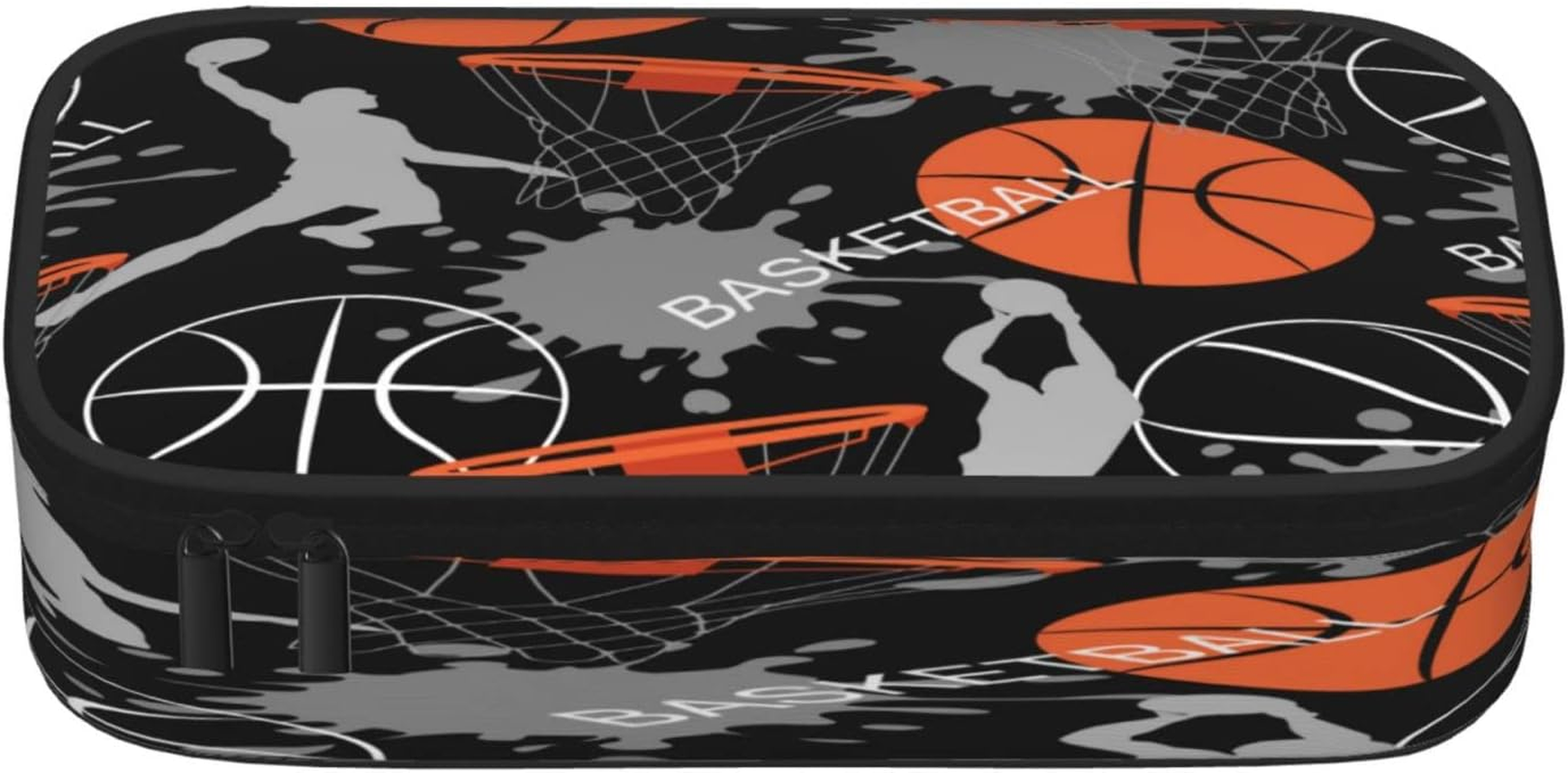 Large Capacity Pencil Case Organizer Sport Ball Player Basketball Zipper Pencil Pouch Bag for Girls Boys Teens Adults School Office Storage Bag Pencil Holder Students Stationery Bag Makeup Bag, image number 5