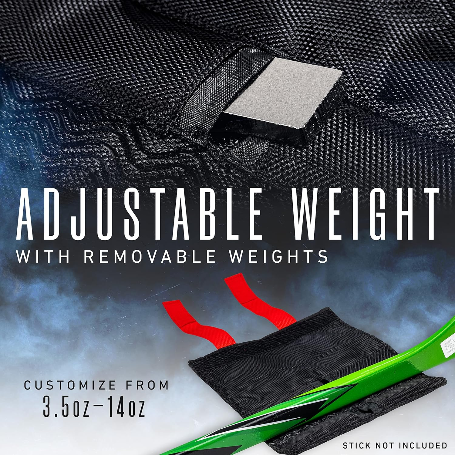 Franklin Sports Hockey Stick Weight - Hockey Training Aid + Accessory for Stick Handling + Shooting Skills - Adjustable Weight 3.5 to 14 Ounce Stick Training Weight - Hockey Training Equipment image number 5