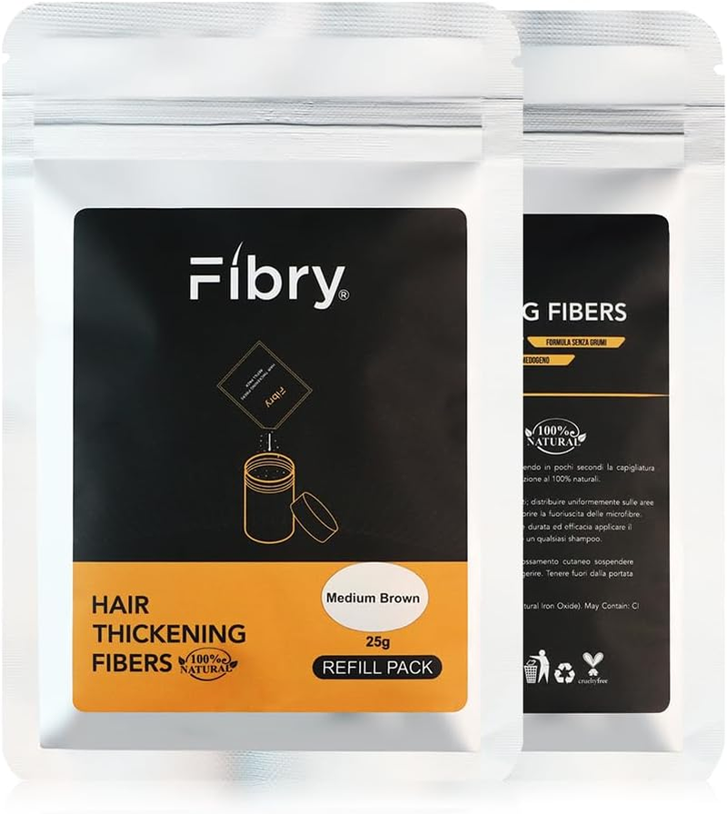 FIBRY Hair Volume Powder, 100% Natural Fibres, Instant Hair Thickening or Fine Hair, Instant Healing against Thinning and Baldness (Colour, Light Blonde - Light Blonde) image number 3
