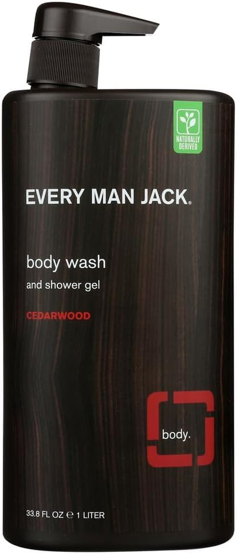Every Man Jack Body Wash, Cedarwood 33.8-Ounce