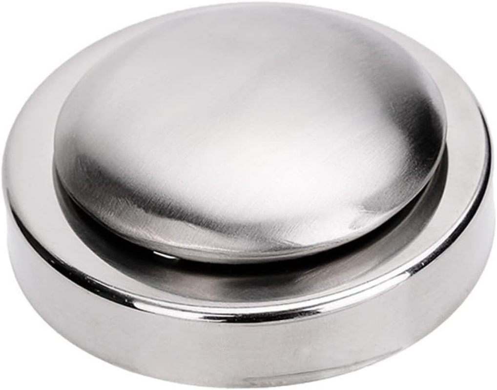 BUTIFULSIC Stainless Steel Soap Bar Steel Soap for Fridge Odor Absorbing for Cooking Fish Smell image number 1