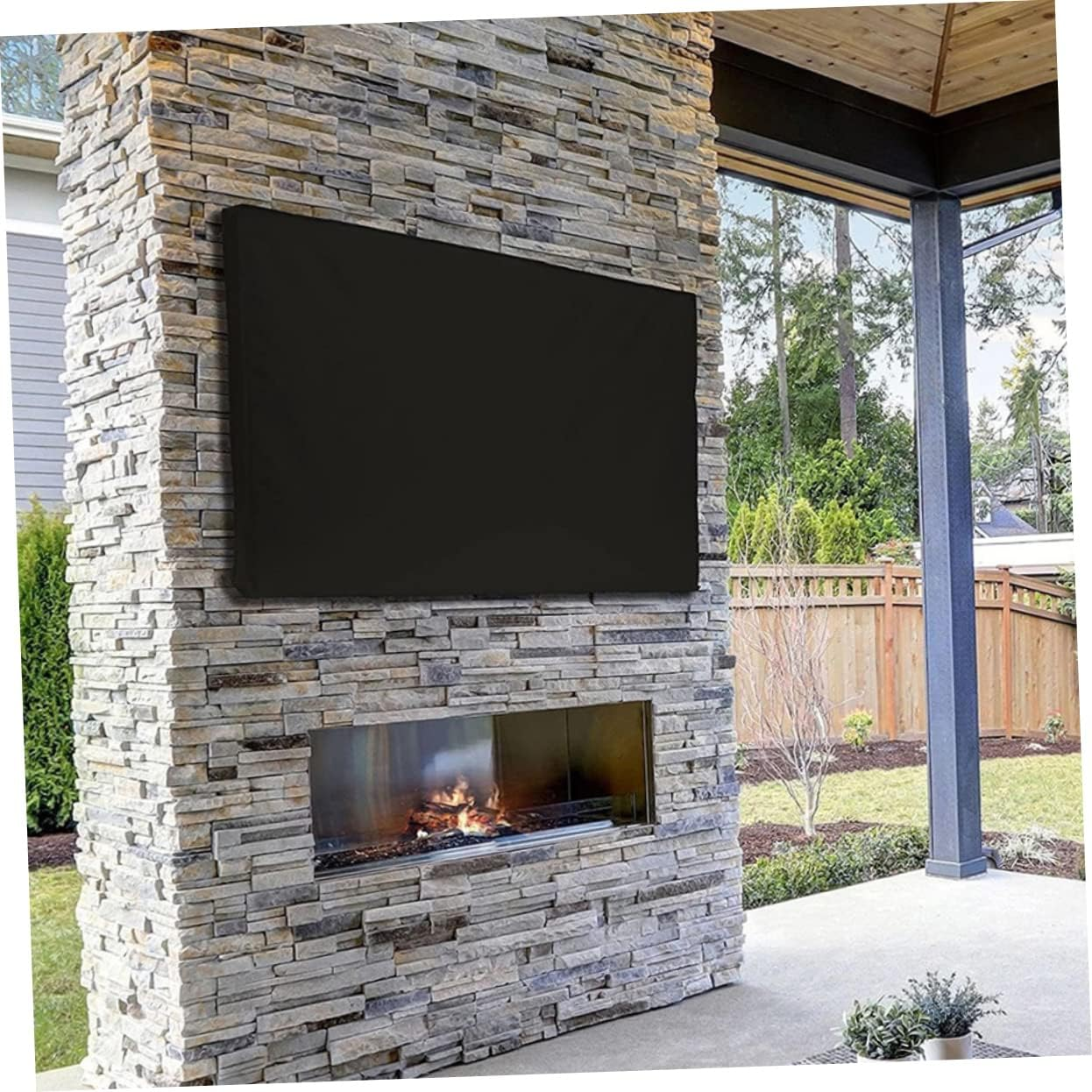 BRIGHTFUFU Tv Set Cover Outdoor Protector for Lcd Screens Seamless Design to Prevent Scratches and Dust Made from Oxford for Outdoor Use image number 3