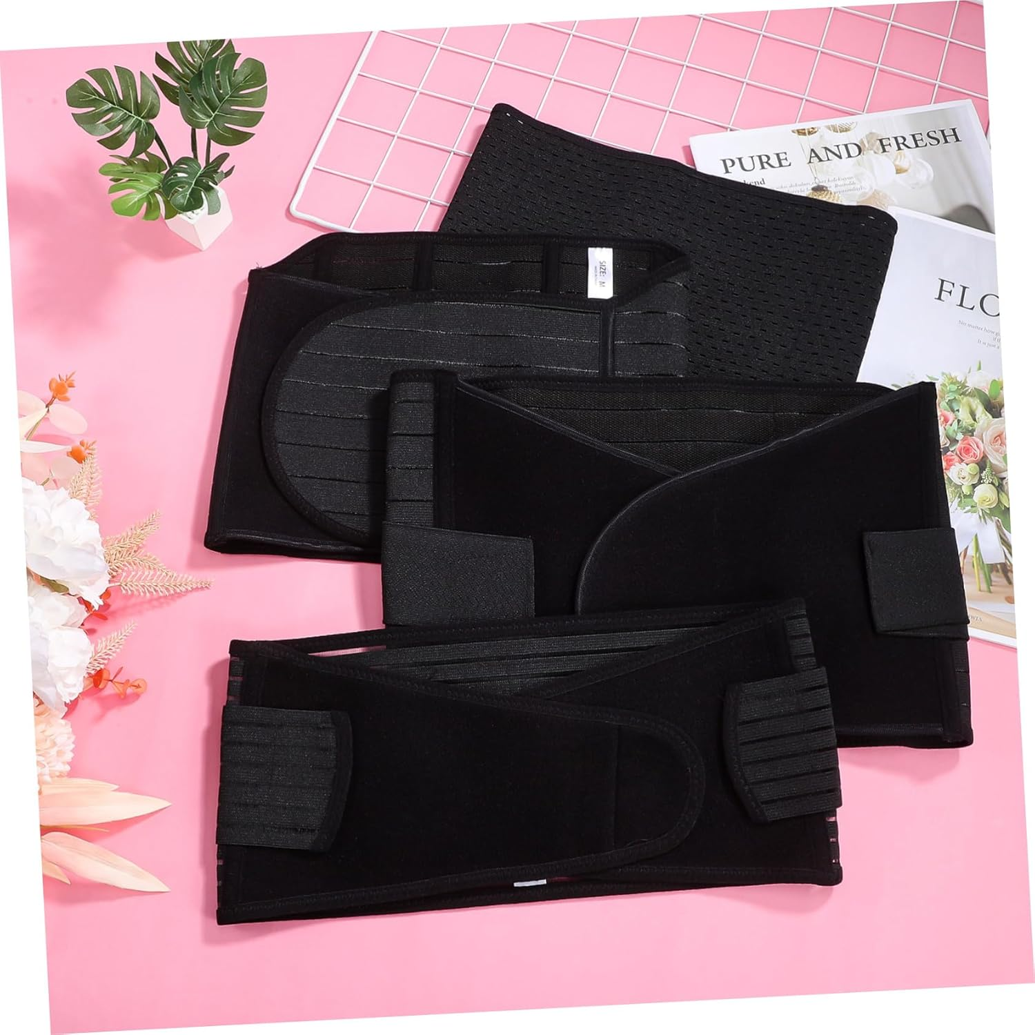 Milisten Postpartum Belly Band for Waist Trimmer Supports Abdominal Binder for Mothers Comfortable Compression for Post Birth image number 1