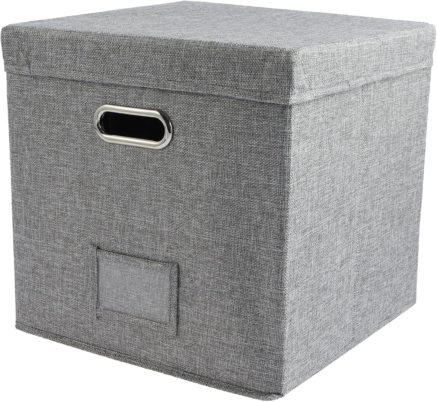 Vinyl Record Storage Box with Lid Stackable Album Storage Organizer Can Hold 50 Albums Record Storage Album Display for Photo Album Storage Birthday New Year Anniversary 33&times;33&times;33Cm