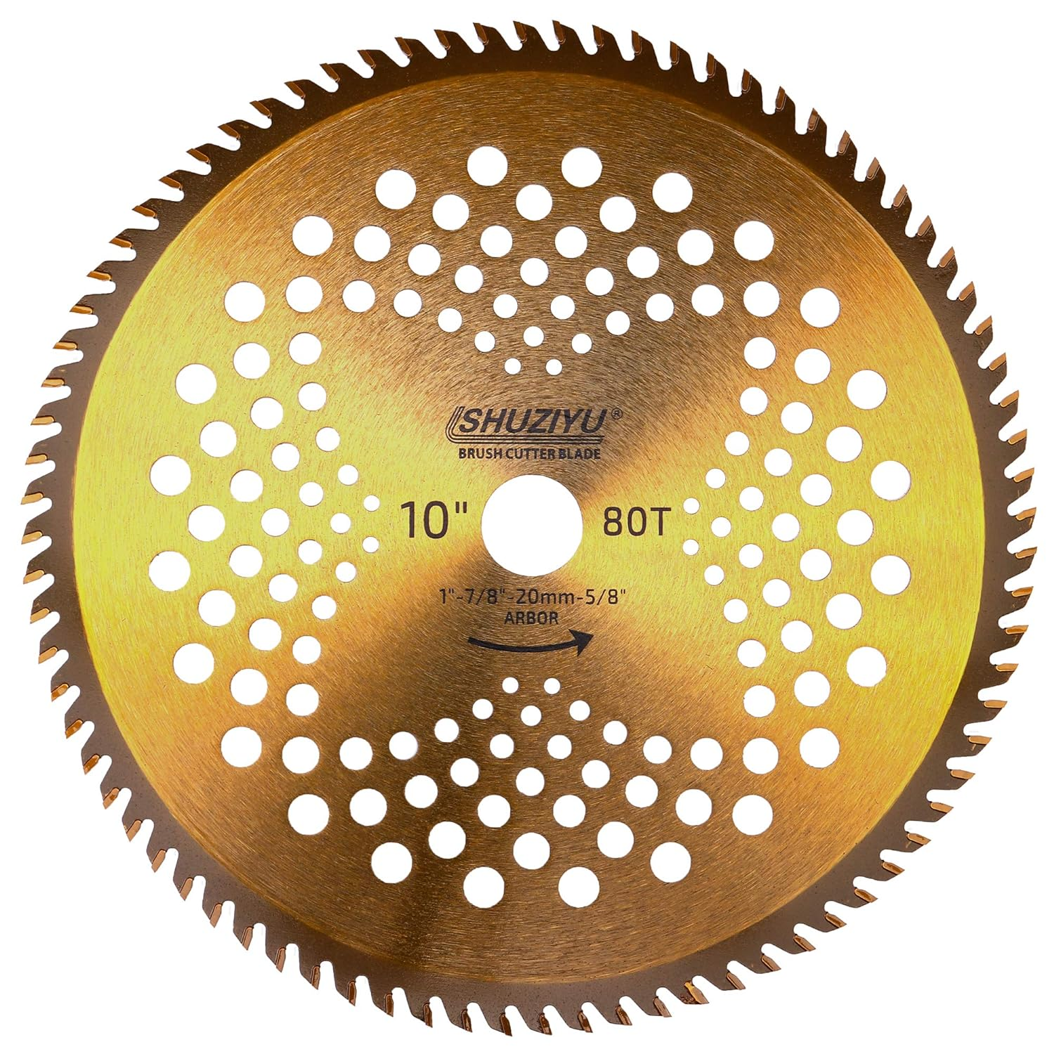 8"-32T. 1" Arbor with Washer Adapter 7/8"-20Mm-5/8, Brush Cutter Blade, Trimmer Weed Blade. Eater Blade