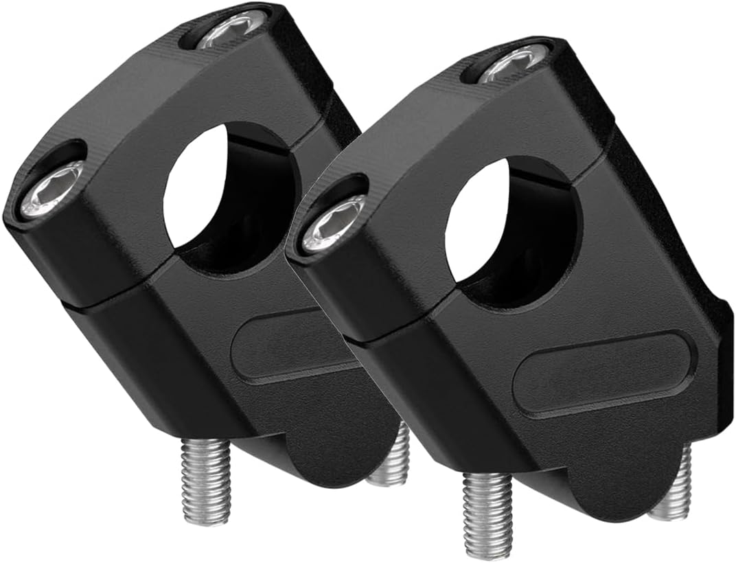 7/8" Universal Handlebar Bar Risers Motorcycle Bar Clamps 7/8" Bar for Motorbike Pit Dirt Bikes Black Riser Height 38Mm (1.5 "), 18Mm (0.71") Backward or Forward image number 2
