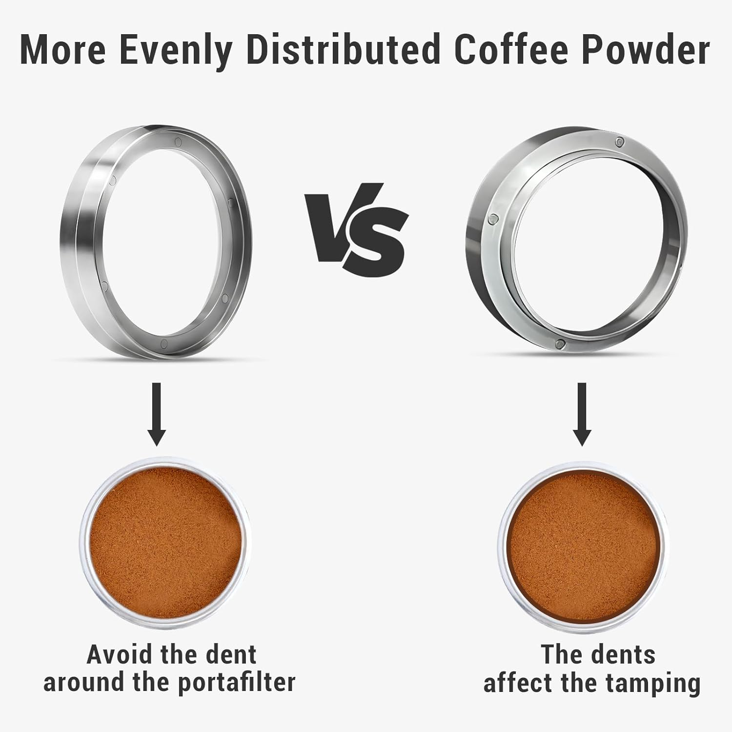 58Mm Magnetic Dosing Funnel, Stainless Steel Dosing Ring Espresso Coffee Machine Accessories for Home Coffee Bar Compatible with 58Mm Portafilter image number 6