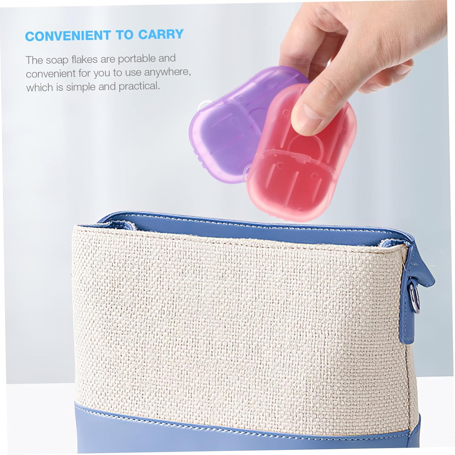 Kisangel 120Sheets Convenient Soap for Travel Camping Hiking Paper Soap Portable Camping Supply image number 2