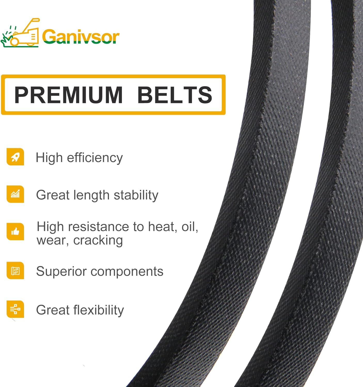 Gavin Parts Shop 405143 Mowers Belt Fits Craftsman Poulan Husqvarna 532405143 584453101 YTH2246TDR YTH22V46XLS YTH23K46 YTA22V46 YTH22V46 image number 3