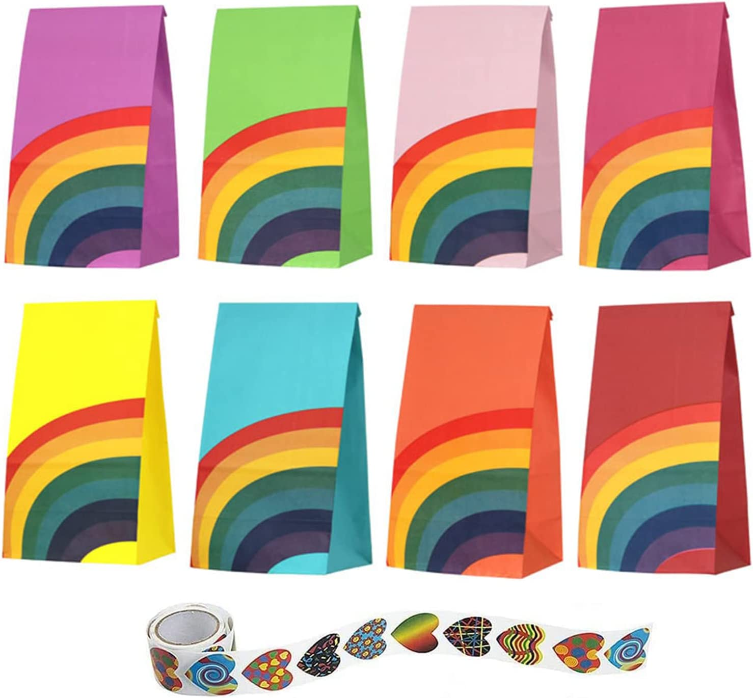 Outer Space Party Favor Bags - 24 Pack with 36 Stickers, Planet Galaxy Candy Bags - Goodie Bags for Birthday, Baby Shower, Space Theme Party