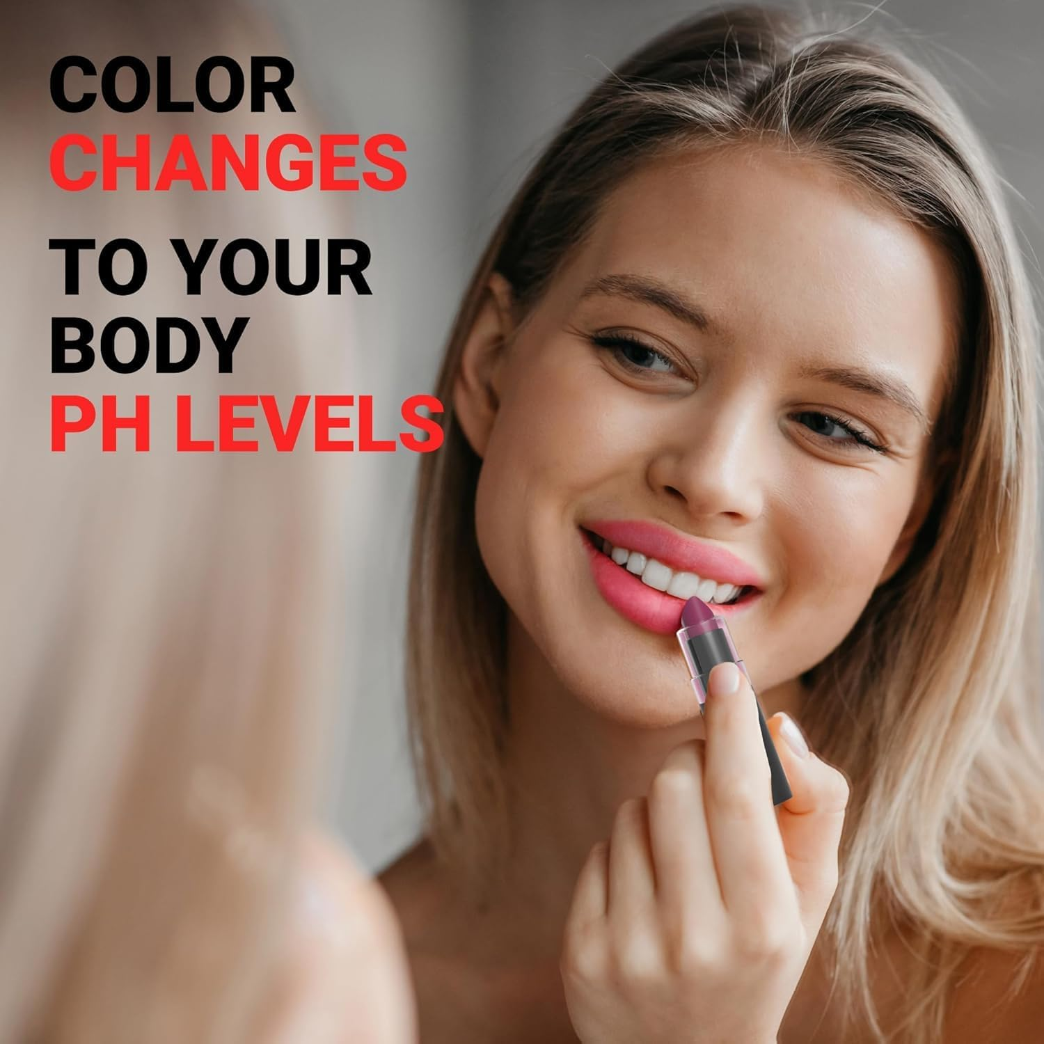 Moodmatcher Original Color Changing Lipstick &ndash; 12 Hours Long-Lasting, Moisturizing, Smudge-Proof, Glamorous Personalized Color, Premium Quality &ndash; Made in USA (Green) image number 3