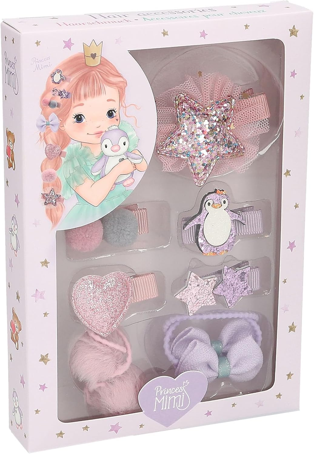 Princess Mimi - Hair Accessories - Powdery Pinks and Purples/Hair Care image number 2