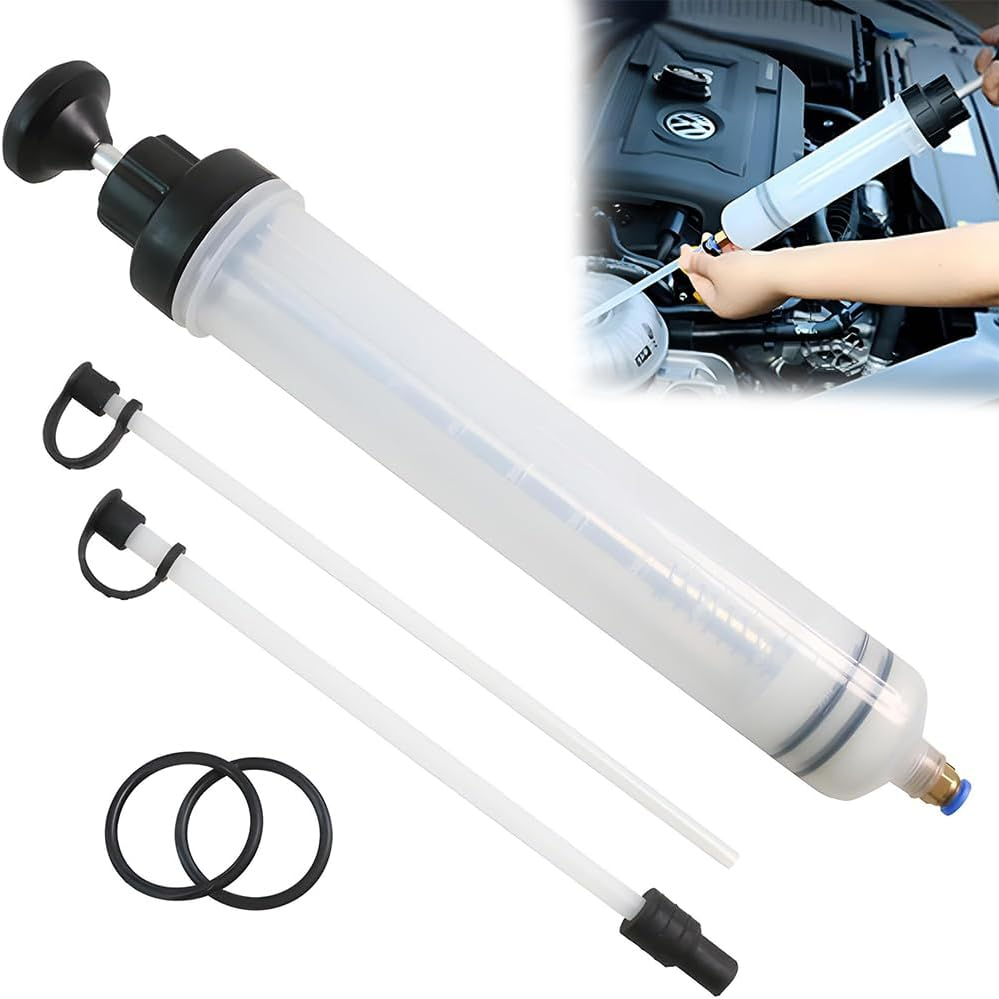 500Cc Oil Fluid Extractor and Filler Pump, Oil Change Syringe with Hose, Manual Vacuum Suction Pump, Suitable for Brake Fluid, Transmission Oils, Coolant, Engine image number 1